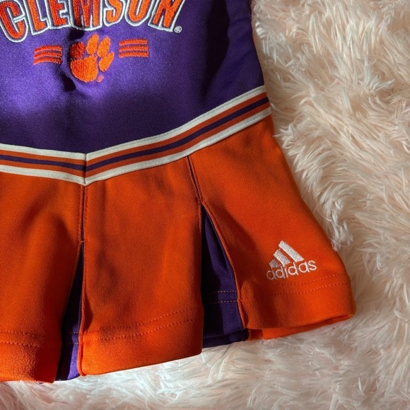 Adidas Kids Clemson Orange and Purple Cheerleader Outfit Dress 24 Mos Tigers - Picture 2 of 5
